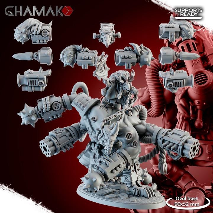 Ratmen Lord Amaterasu | 32/28mm Heroic-Scale Fantasy Monster Miniatures