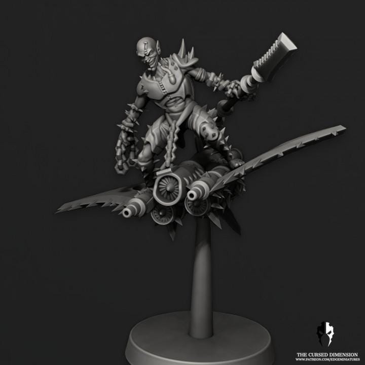 Cursed Elves Speed Freak Riders | 32/28mm Heroic-Scale Sci-Fi Miniatures