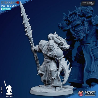 Heretic Corrupted Militum | 32/28mm Heroic-Scale Sci-Fi Heavy Power Armour Infantry