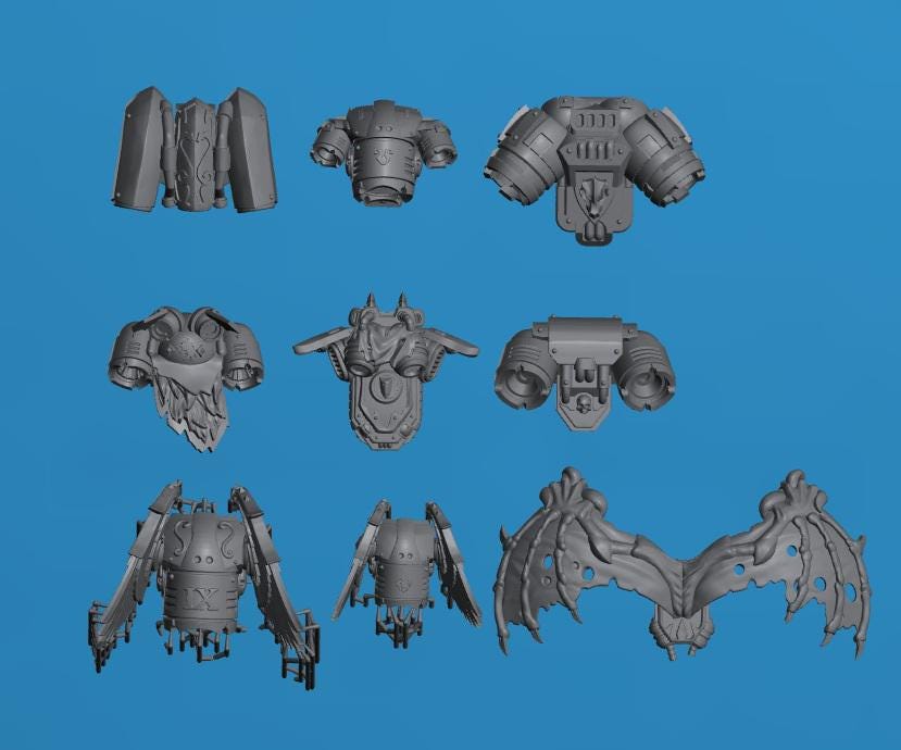 Jetpacks | 32/28mm Heroic-Scale Sci-Fi Conversion Bits