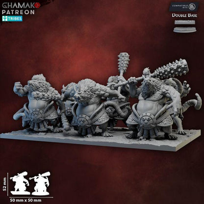 Ratmen RattOni Sumo | 28mm Heroic-Scale Fantasy Monster Miniatures