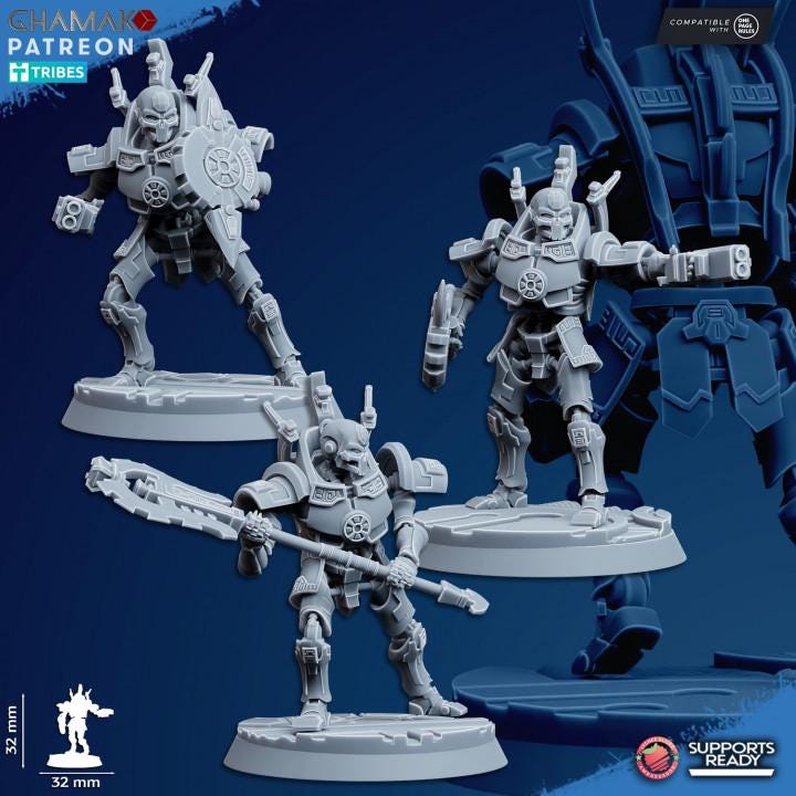 Undying Void Centurion | 32/28mm Heroic-Scale Sci-Fi Infantry Miniatures