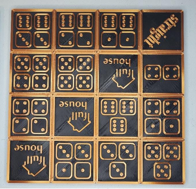 Dice Poker Board | PLA Multi Colour Board Game