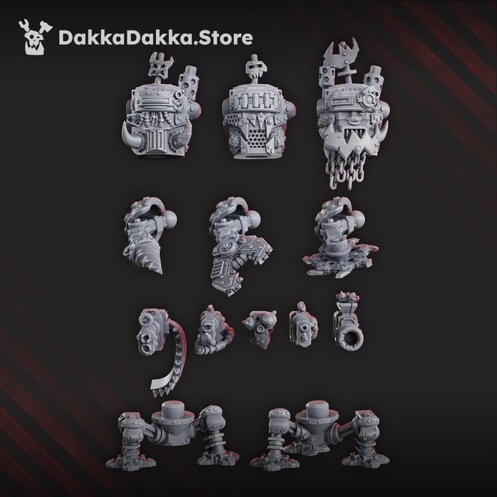 Porkaz Slasher Noids | 32/28mm Heroic-Scale Sci-Fi Walker Miniatures