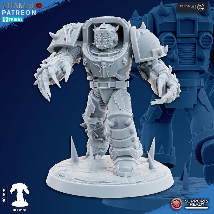 Heretic Exterminators | 32/28mm Heroic-Scale Sci-Fi Heavy Power Armour Infantry