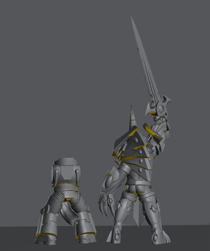 Tech Elves God | 8mm Epic Scale Sci-Fi Titan Miniature