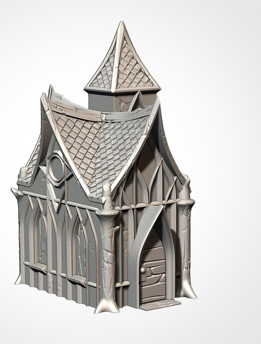 Wood Elf Village | 32/28mm Wargaming Scenery and Miniature Terrain