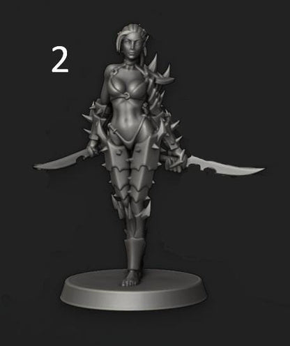 Cursed Elves Heroes | 32/28mm Heroic-Scale Sci-Fi Infantry Miniatures