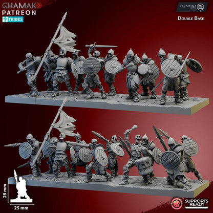 Vampire Skeletal Guard | 28mm Heroic-Scale Fantasy Infantry Miniatures