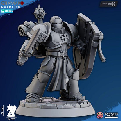 Temple Militum Sanctified Crusaders | 32/28mm Heroic-Scale Sci-Fi Infantry