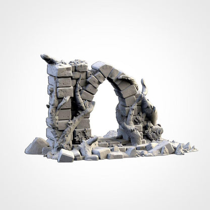 Abandoned City Ruins | 32/28mm Wargaming Scenery and Miniature Terrain