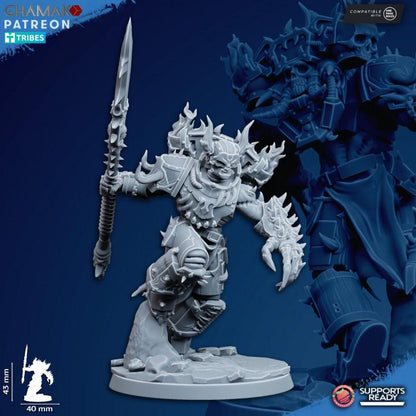 Heretic Corrupted Militum | 32/28mm Heroic-Scale Sci-Fi Heavy Power Armour Infantry