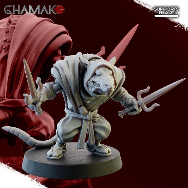 Ratmen Ninja Rats | 28mm Heroic-Scale Fantasy Infantry Miniatures