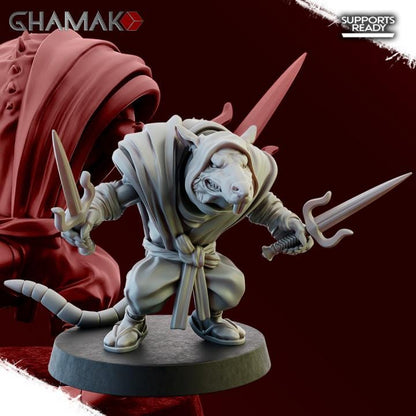 Ratmen Ninja Rats | 28mm Heroic-Scale Fantasy Infantry Miniatures