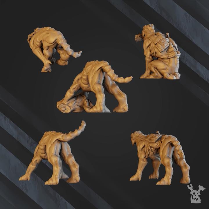 Midnight Sun Covenant Anunnaki Tribe Watchdogs | 32/28mm Heroic-Scale Sci-Fi Infantry Miniatures