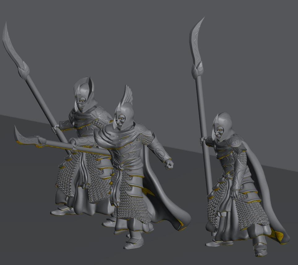 Oathbreaker Elven Warriors | 28mm Scale Fantasy Infantry Miniatures