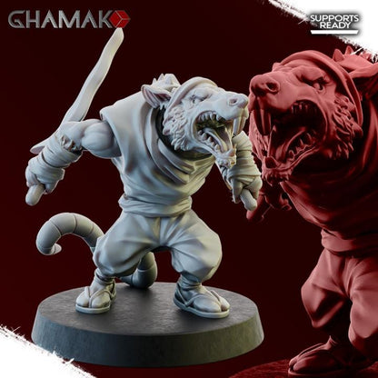 Ratmen Ninja Rats | 28mm Heroic-Scale Fantasy Infantry Miniatures