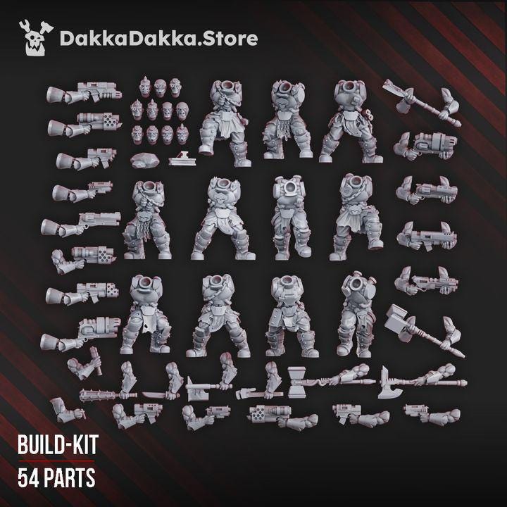 Colossus Squad | 32/28mm Heroic-Scale Sci-Fi  Infantry Miniatures