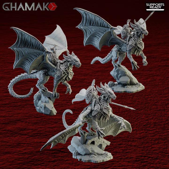 Spartancast Dragon Riders | 32/28mm Heroic-Scale Fantasy Monster Miniatures