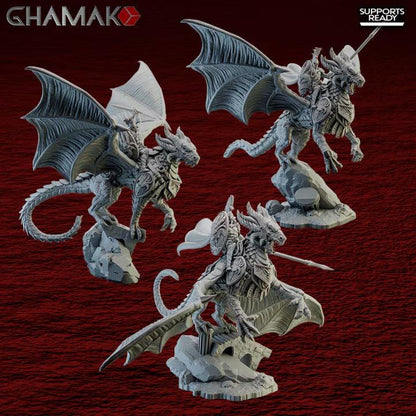 Spartancast Dragon Riders | 32/28mm Heroic-Scale Fantasy Monster Miniatures