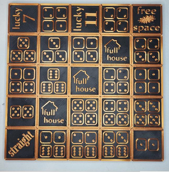 Dice Poker Board | PLA Multi Colour Board Game