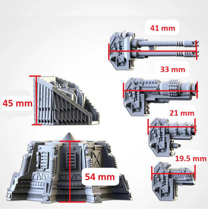Sci Fi Defense Turret | 32/28mm Wargaming Scenery and Miniature Terrain