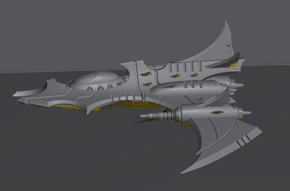 Cursed Elves Aerial Bomber | 8mm Epic Scale Sci-Fi Vehicle Miniatures