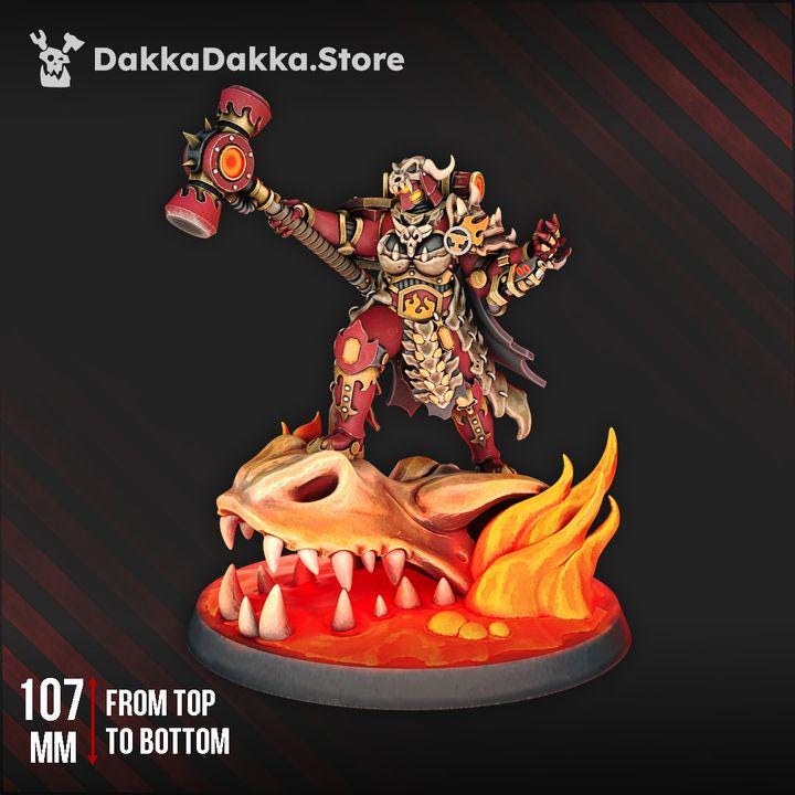 Iskra Nova The Firestorm | 32/28mm Heroic-Scale Sci-Fi Heavy Power Armour Infantry Leader