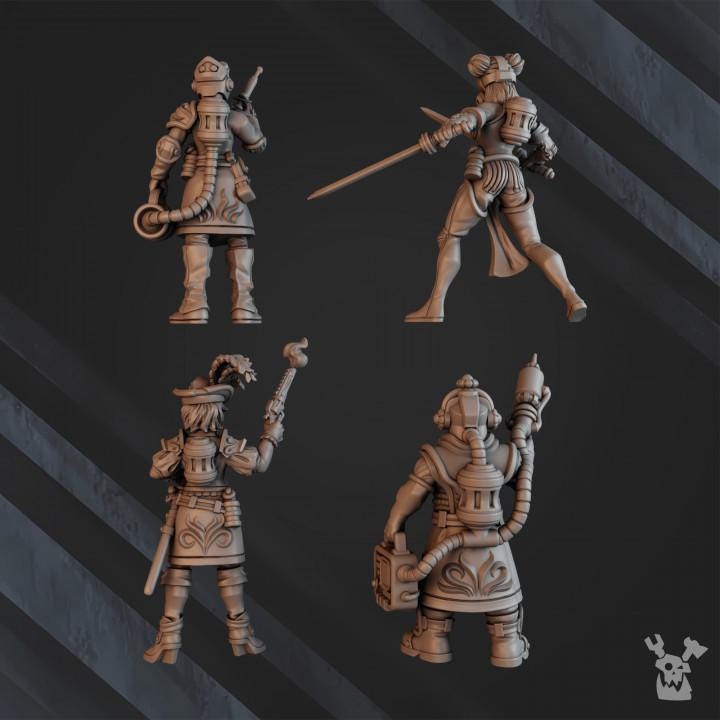 Dashing Nebula Syndicate | 32/28mm Heroic-Scale Sci-Fi  Infantry Miniatures