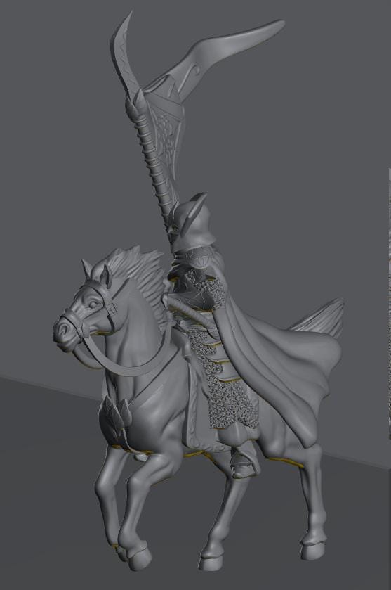 Oathbreaker Elven Banner | 28mm Scale Fantasy Infantry Miniatures