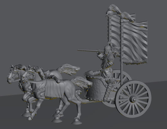 Chariot Raiders Warrior on Chariot | 28mm Scale Fantasy War Machine Miniatures