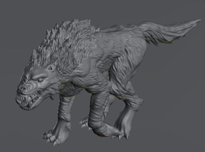 Feral Wolves | 28mm Scale Fantasy Beast Miniatures