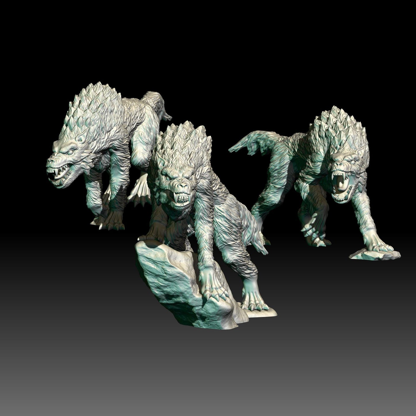 Feral Wolves | 28mm Scale Fantasy Beast Miniatures