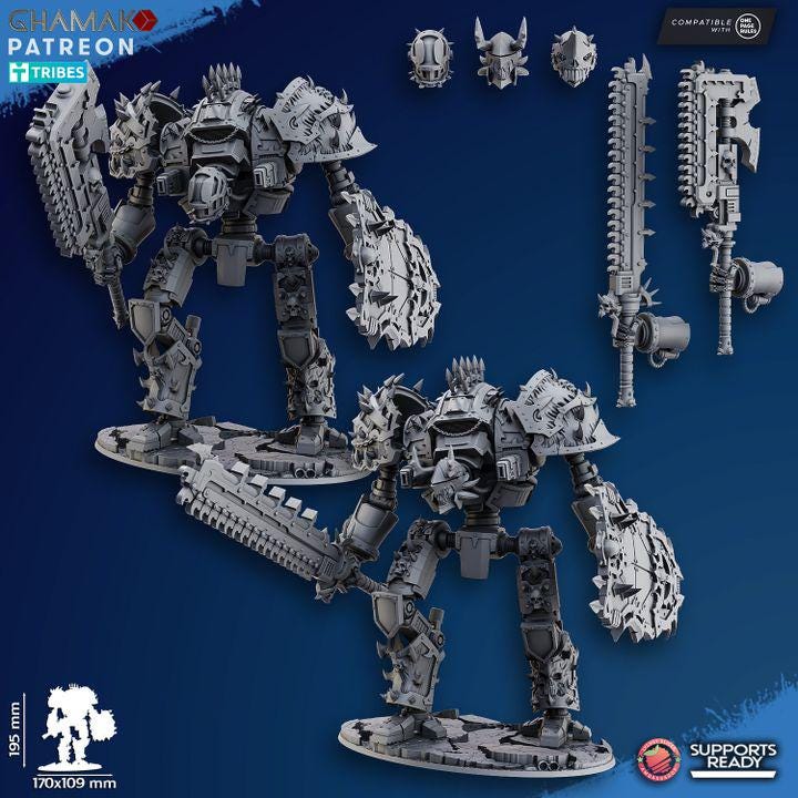 Impaler Titan Miniature | 32/28mm Heroic-Scale Sci-Fi War Engine