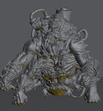 Ratmen Oni Abomination | 28mm Heroic-Scale Fantasy Monster Miniatures