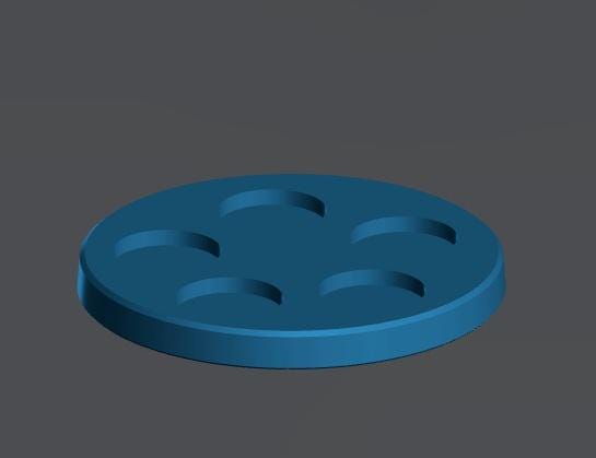 Rectangle/Round Epic Scale Miniature Bases |  8mm Square Bases for Epic Scale Wargaming