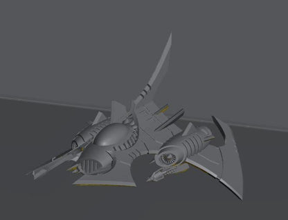 Cursed Elves Fighters | 8mm Epic Scale Sci-Fi Vehicle Miniatures