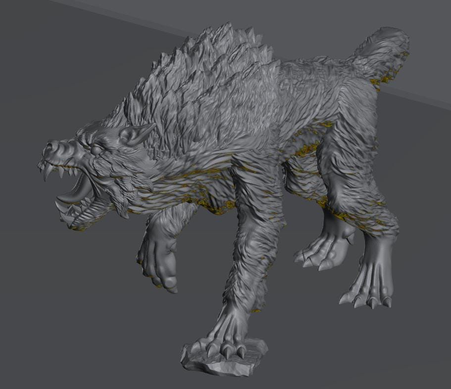 Feral Wolves | 28mm Scale Fantasy Beast Miniatures