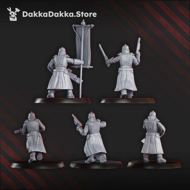 Guard Lead Detachment | 32/28mm Heroic-Scale Sci-Fi Infantry
