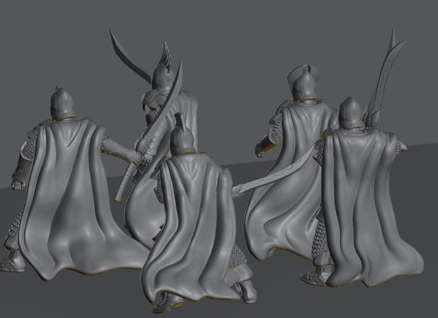 Oathbreaker Elven Warriors | 28mm Scale Fantasy Infantry Miniatures