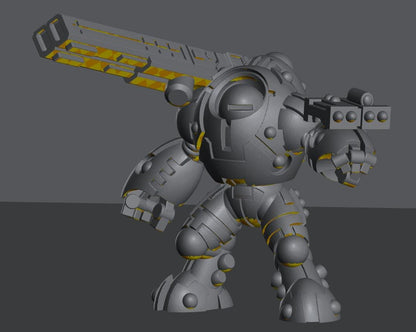 Skyborn Heavy Battlesuits | 8mm Epic Scale Sci-Fi Walker Miniature