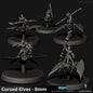 Cursed Elves Speed Freaks | 8mm Epic Scale Sci-Fi Jump Infantry Miniatures
