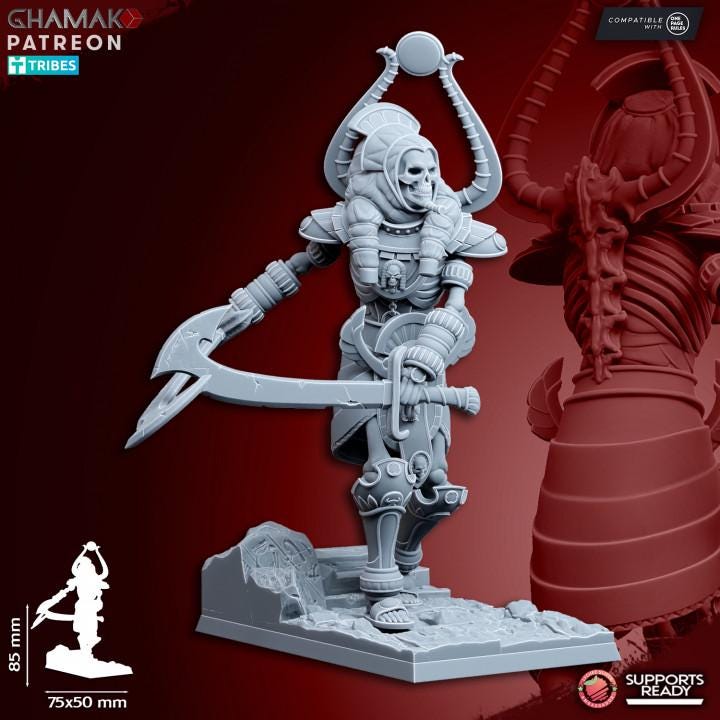 Undead Pharaohs Nomarch Colossus | 28mm Heroic-Scale Fantasy Monster Miniatures