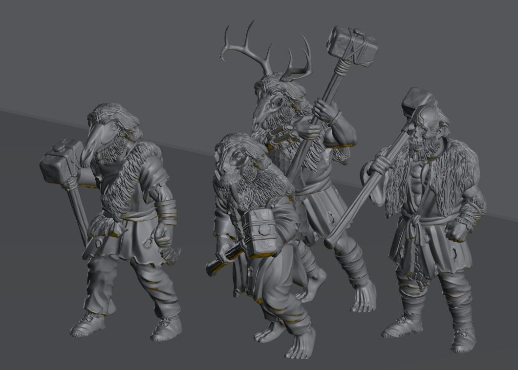 Savage Hillmen Warriors | 28mm Scale Fantasy Infantry Miniatures