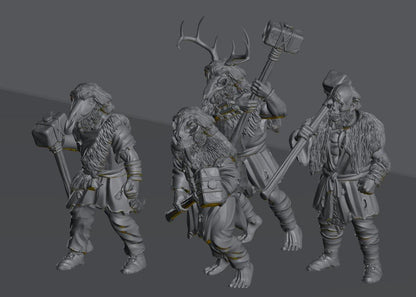 Savage Hillmen Warriors | 28mm Scale Fantasy Infantry Miniatures