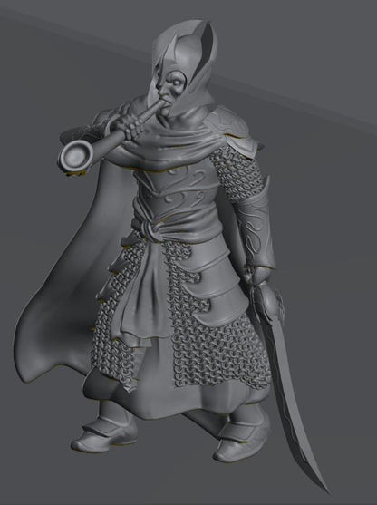 Oathbreaker Elven Horn | 28mm Scale Fantasy Infantry Miniatures