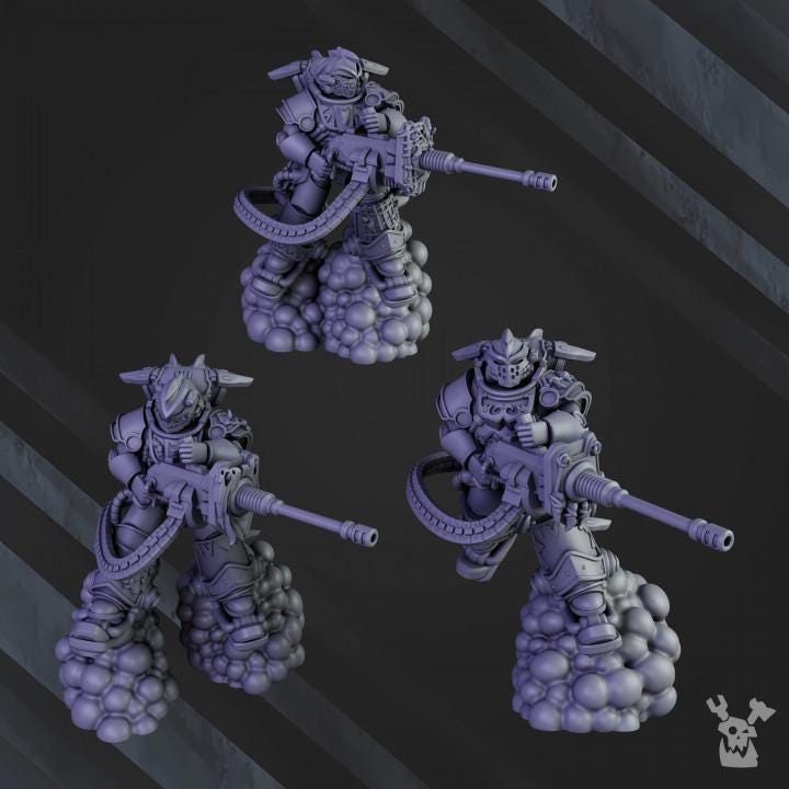 Clan Depressors | 32/28mm Heroic-Scale Sci-Fi Power Armoured Heavy Infantry