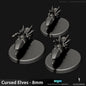 Cursed Elves Jetbikes | 8mm Epic Scale Sci-Fi Bike Miniatures