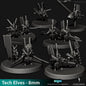 Tech Elves Highborns | 8mm Epic Scale Sci-Fi Infantry Miniatures