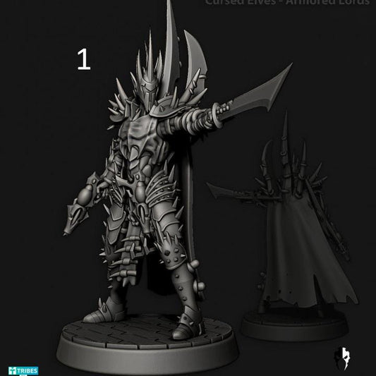 Cursed Elves Heroes | 32/28mm Heroic-Scale Sci-Fi Infantry Miniatures